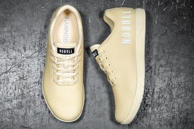 Light / Yellow Nobull Vanilla Men's Trainers | CA Y1344X